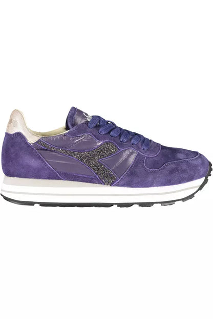 Sneakers Diadora Blu con Cristalli