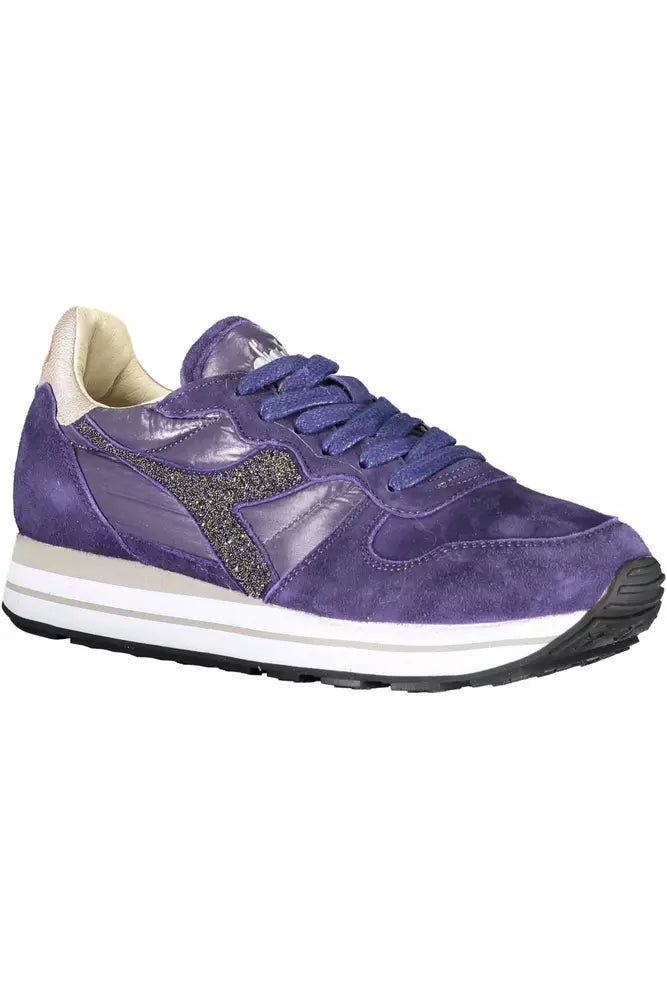 Sneakers Diadora Blu con Cristalli