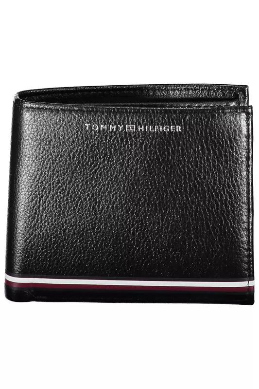 Tommy Hilfiger Black Leather Men Wallet