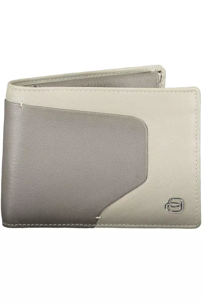 Portafoglio Piquadro Sleek Bi-Fold in pelle con blocco RFID