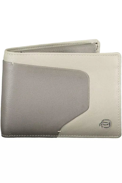 Portafoglio Piquadro Sleek Bi-Fold in pelle con blocco RFID