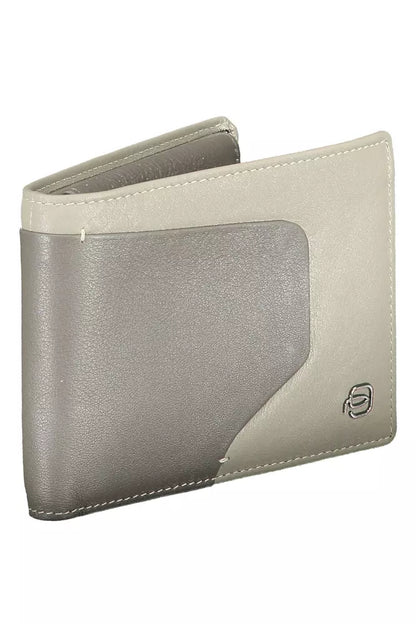 Portafoglio Piquadro Sleek Bi-Fold in pelle con blocco RFID