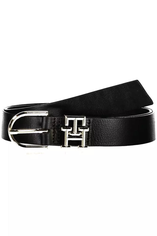 Tommy Hilfiger Black Leather Women Belt