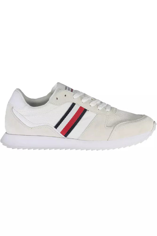 Sneakers bianche ecosostenibili Tommy Hilfiger con accento logo