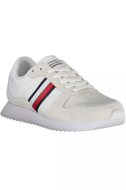 Sneakers bianche ecosostenibili Tommy Hilfiger con accento logo