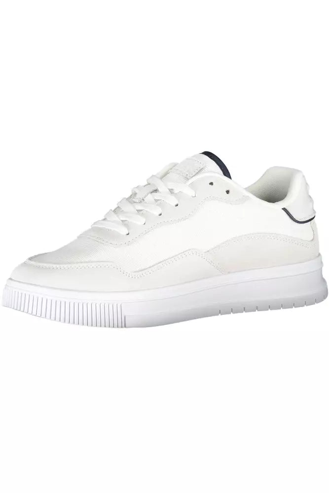 Tommy Hilfiger White Polyester Men Sneaker