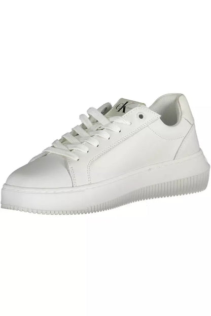 Calvin Klein White Leather Women Sneaker