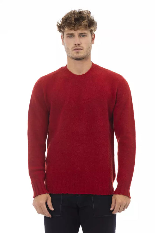 Maglione da uomo Alpha Studio in lana rossa