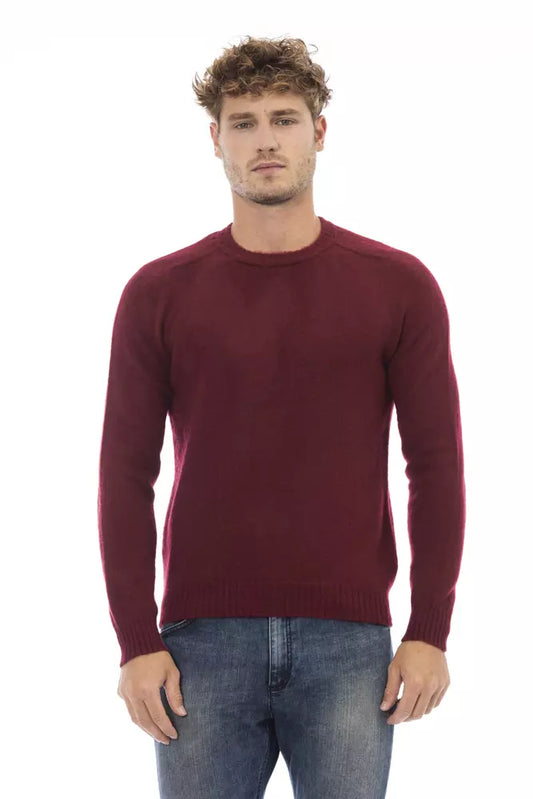 Maglione da uomo Alpha Studio in lana rossa