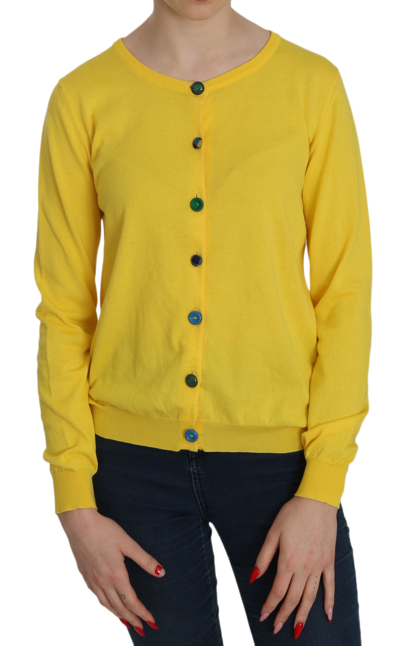 Maglione Jucca in cotone giallo radioso