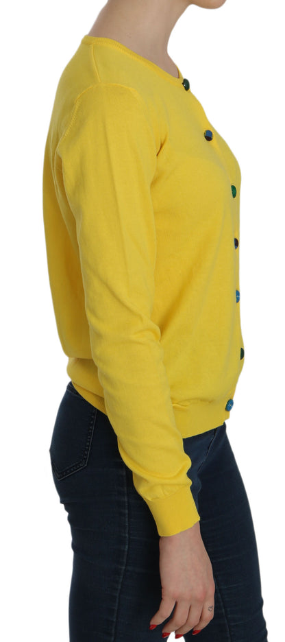 Maglione Jucca in cotone giallo radioso