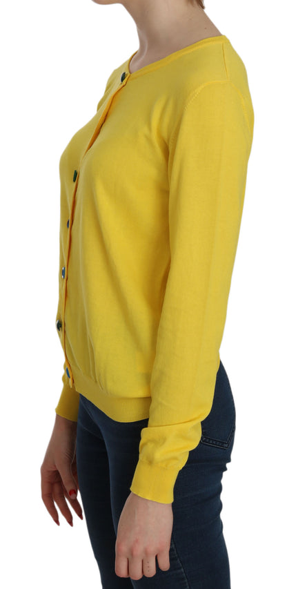 Maglione Jucca in cotone giallo radioso