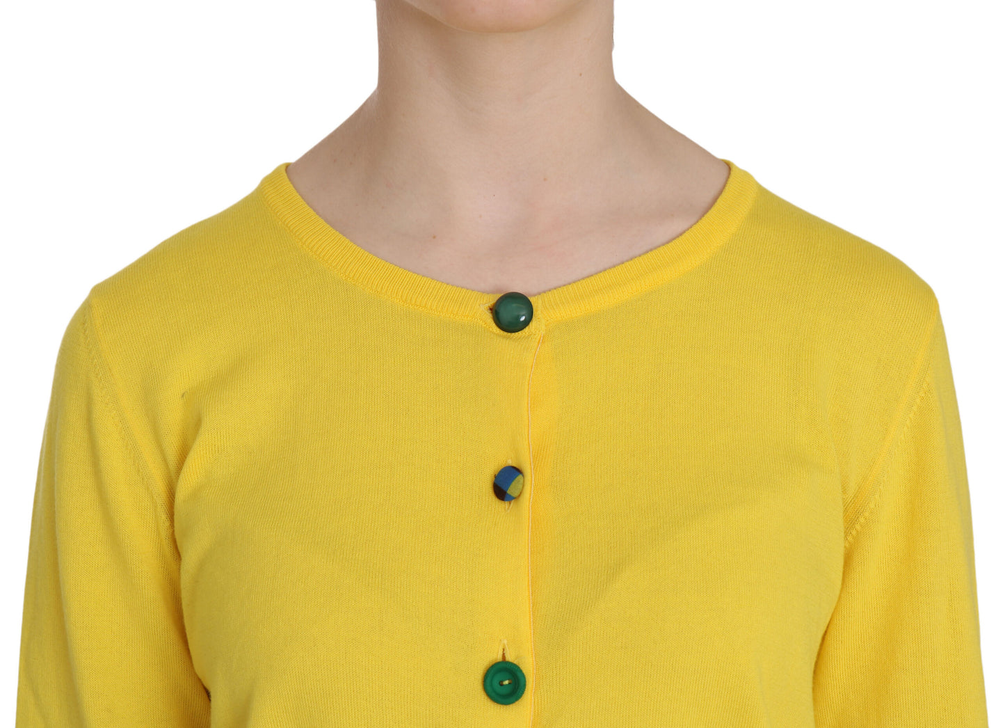 Maglione Jucca in cotone giallo radioso