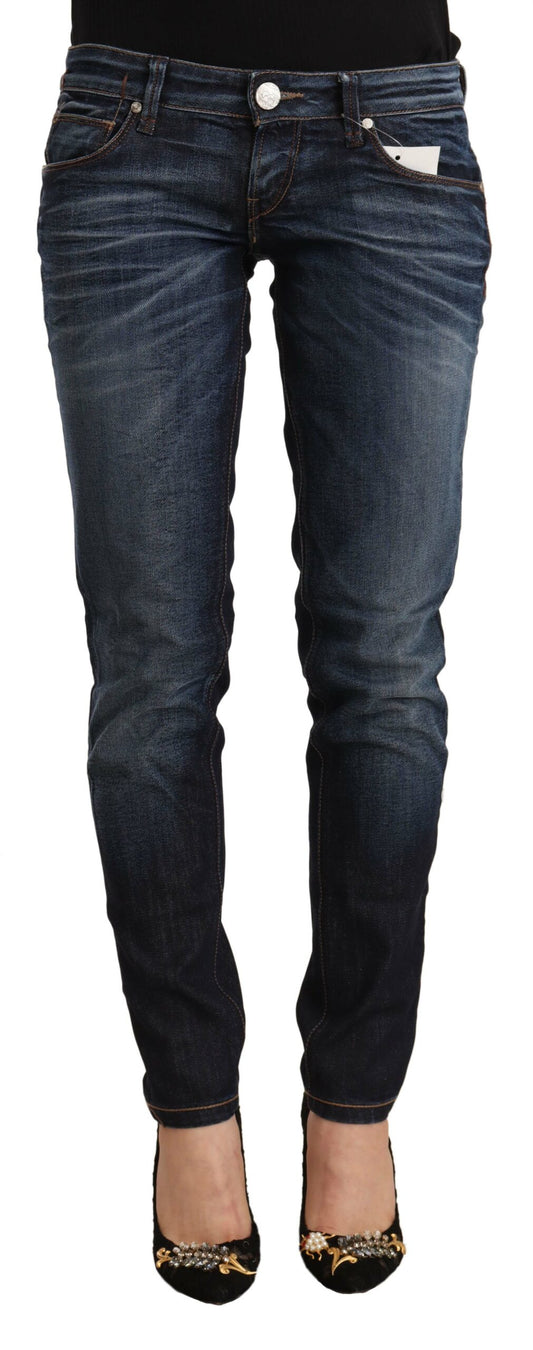 Jeans Acht Chic slim fit blu lavato