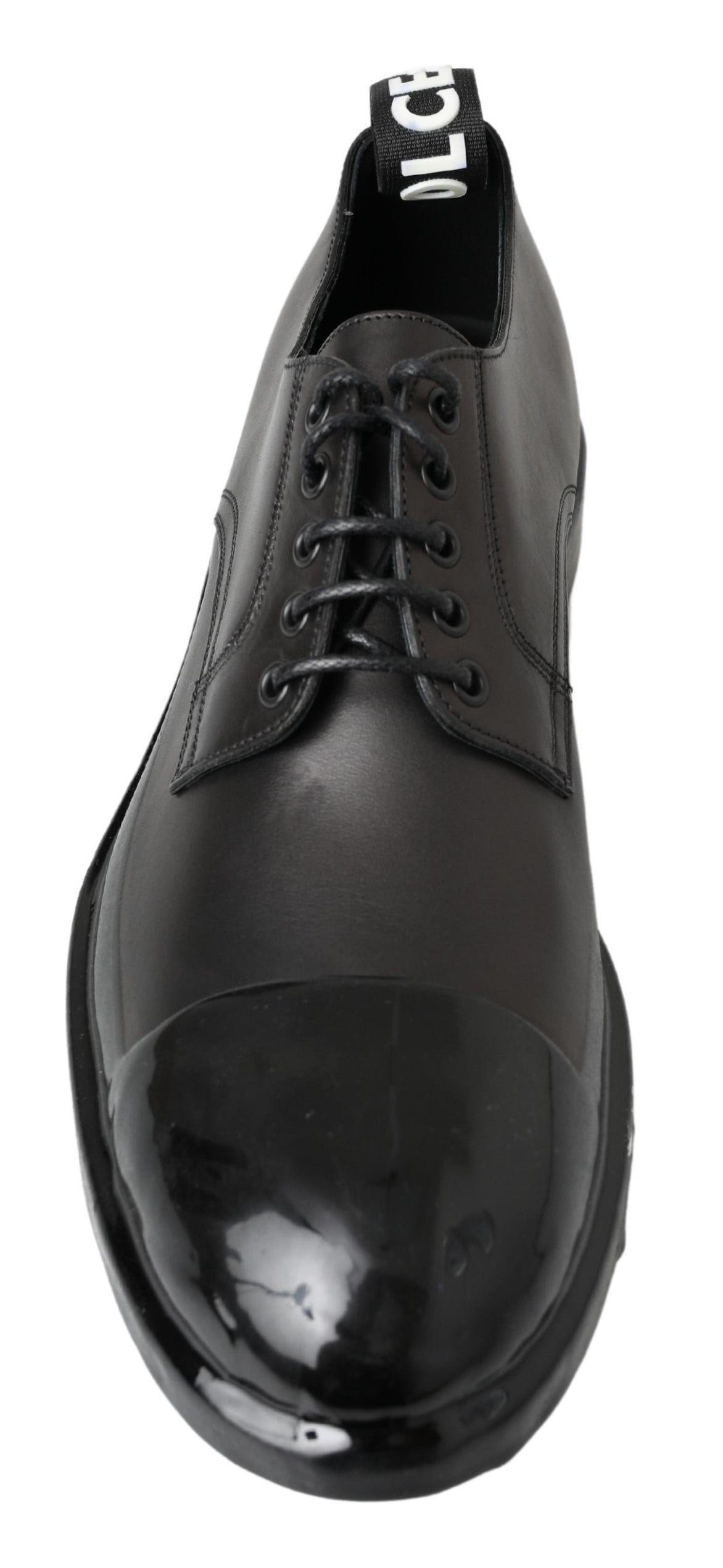 Dolce &amp; Gabbana eleganti scarpe derby in pelle stringate in nero