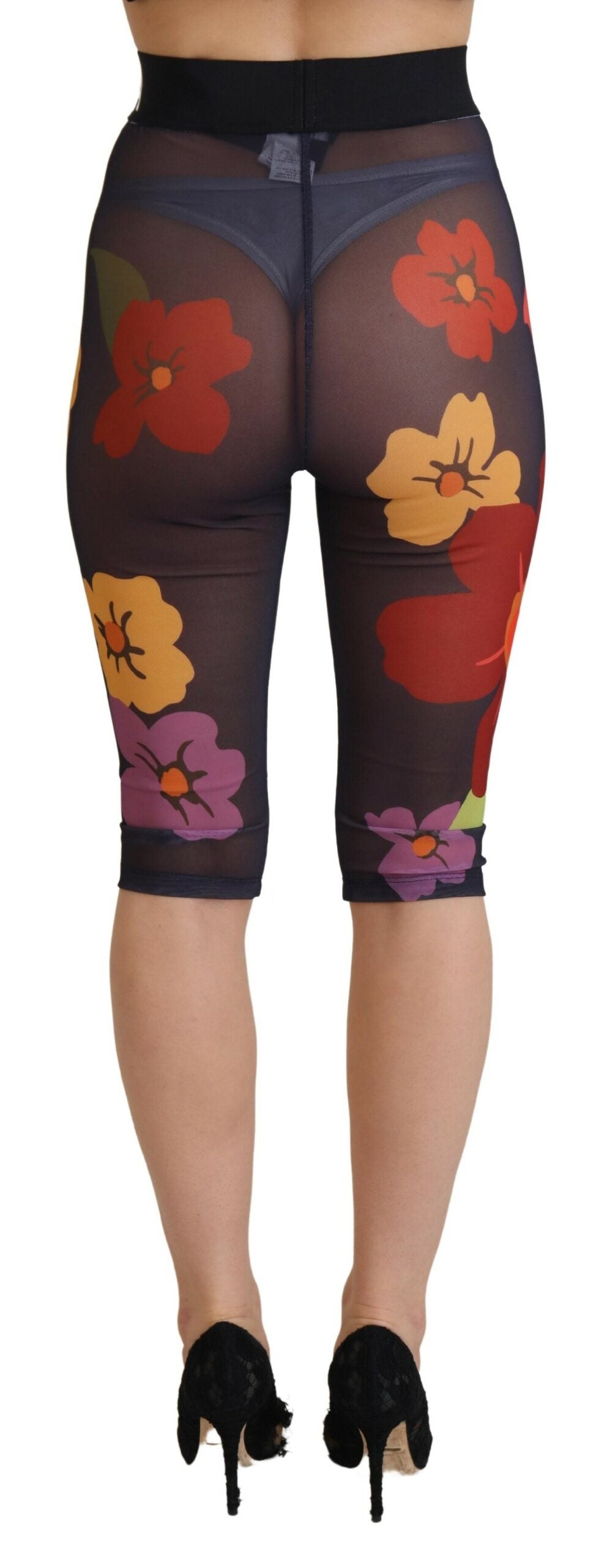 Dolce &amp; Gabbana Leggings eleganti a vita alta con stampa floreale