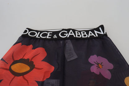 Dolce &amp; Gabbana Leggings eleganti a vita alta con stampa floreale