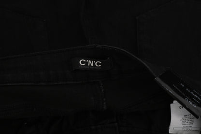 Costume National Chic Jeans skinny nero a vita media