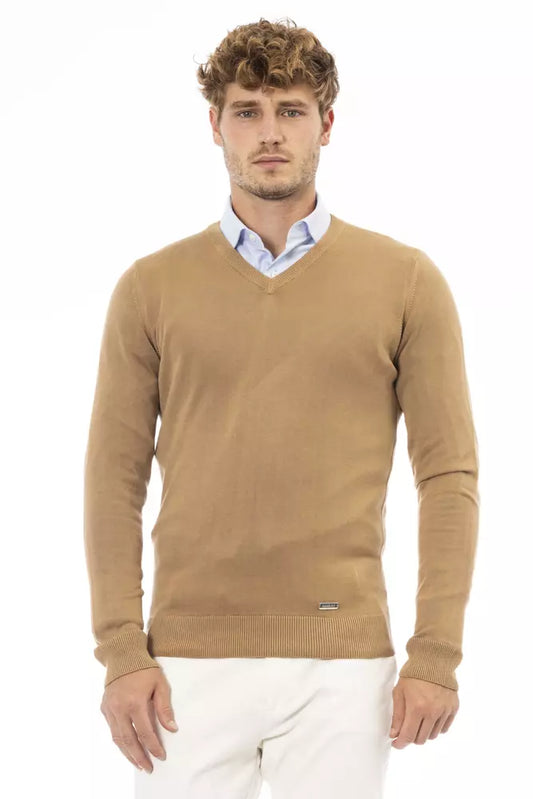 Baldinini Trend Beige Modal Maglione Uomo