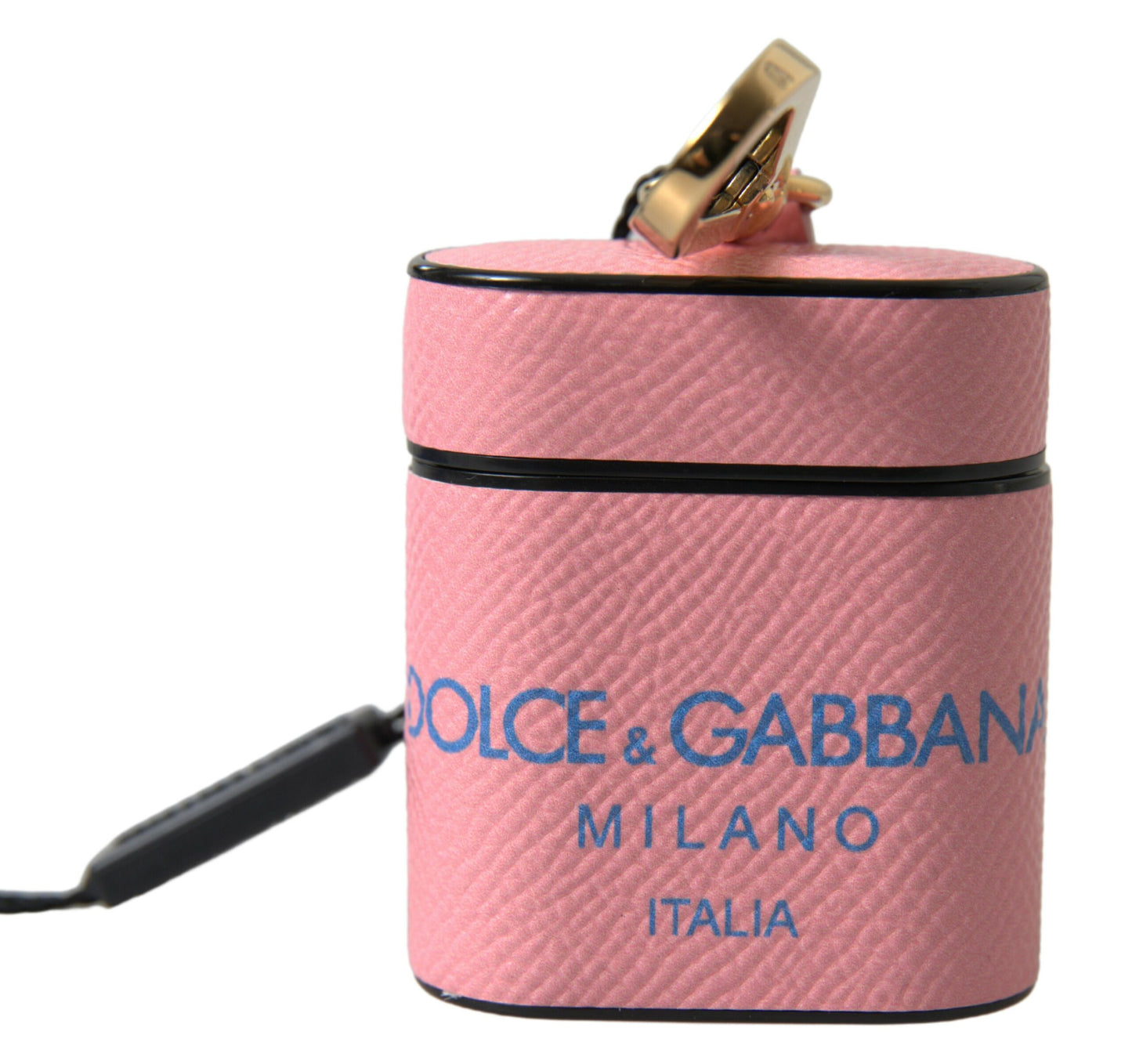 Custodia per Airpods Dolce &amp; Gabbana Chic in pelle di vitello in rosa