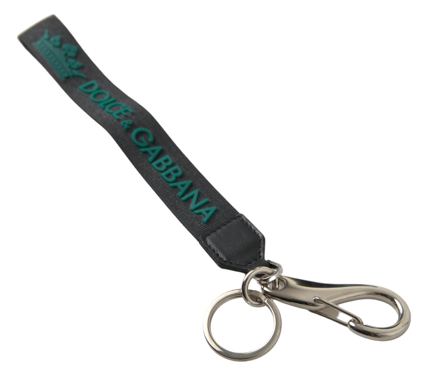 Dolce & Gabbana Chic Crown Rubber Logo Keychain