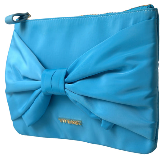 Twinset Elegante pochette in seta con fiocco