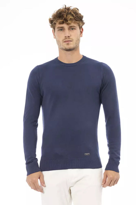 Baldinini Trend Blue Modal Men Sweater