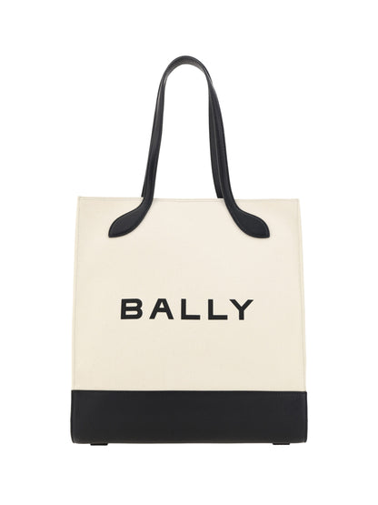 Монохромная кожаная большая сумка Bally Chic