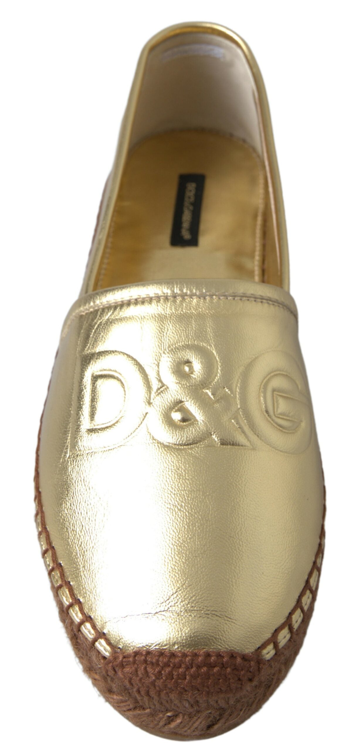 Espadrillas in pelle Dolce &amp; Gabbana eleganza dorata