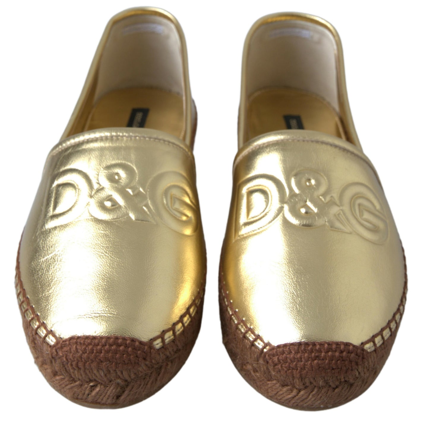 Espadrillas in pelle Dolce &amp; Gabbana eleganza dorata