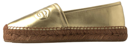 Espadrillas in pelle Dolce &amp; Gabbana eleganza dorata