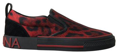 Dolce &amp; Gabbana Sneakers mocassini con stampa leopardata chic