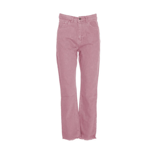 Jeans Hinnominate Chic rosa con fondo a taglio vivo