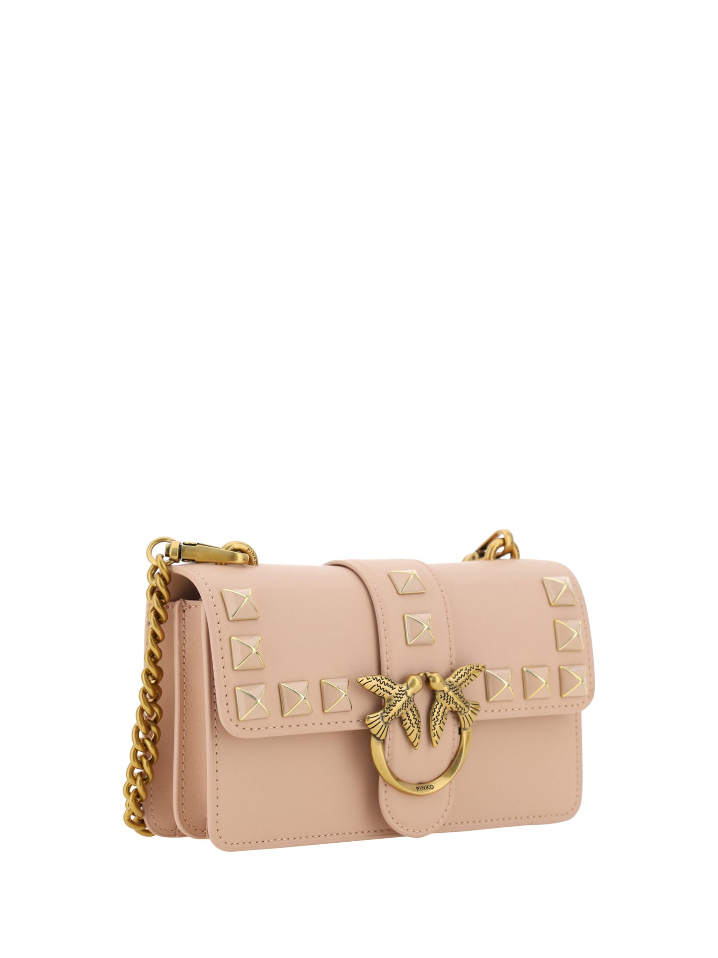 Borsa a tracolla PINKO Chic Cipria Mini Love rosa