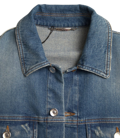 Dolce & Gabbana Elegant Blue Denim Stretch Jacket