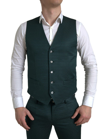 Dolce &amp; Gabbana Emerald Elegance Slim Fit Костюм-тройка