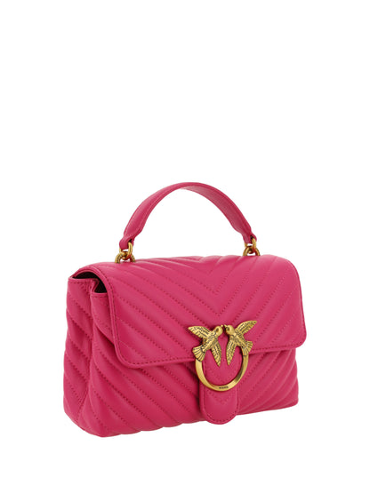 PINKO Borsa mini in pelle trapuntata rosa chic