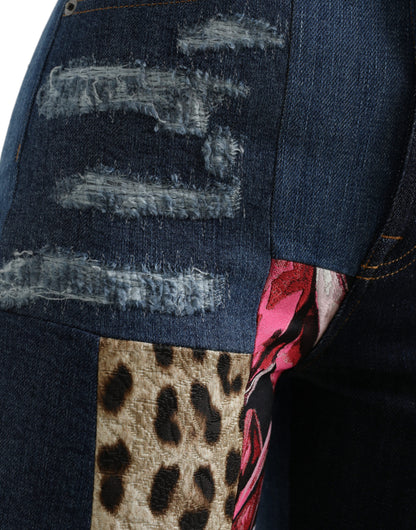 Jeans skinny patchwork vivaci di Dolce &amp; Gabbana