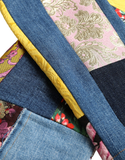 Jeans skinny patchwork vivaci di Dolce &amp; Gabbana