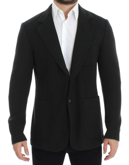 Dolce &amp; Gabbana Elegante giacca blazer in cashmere verde