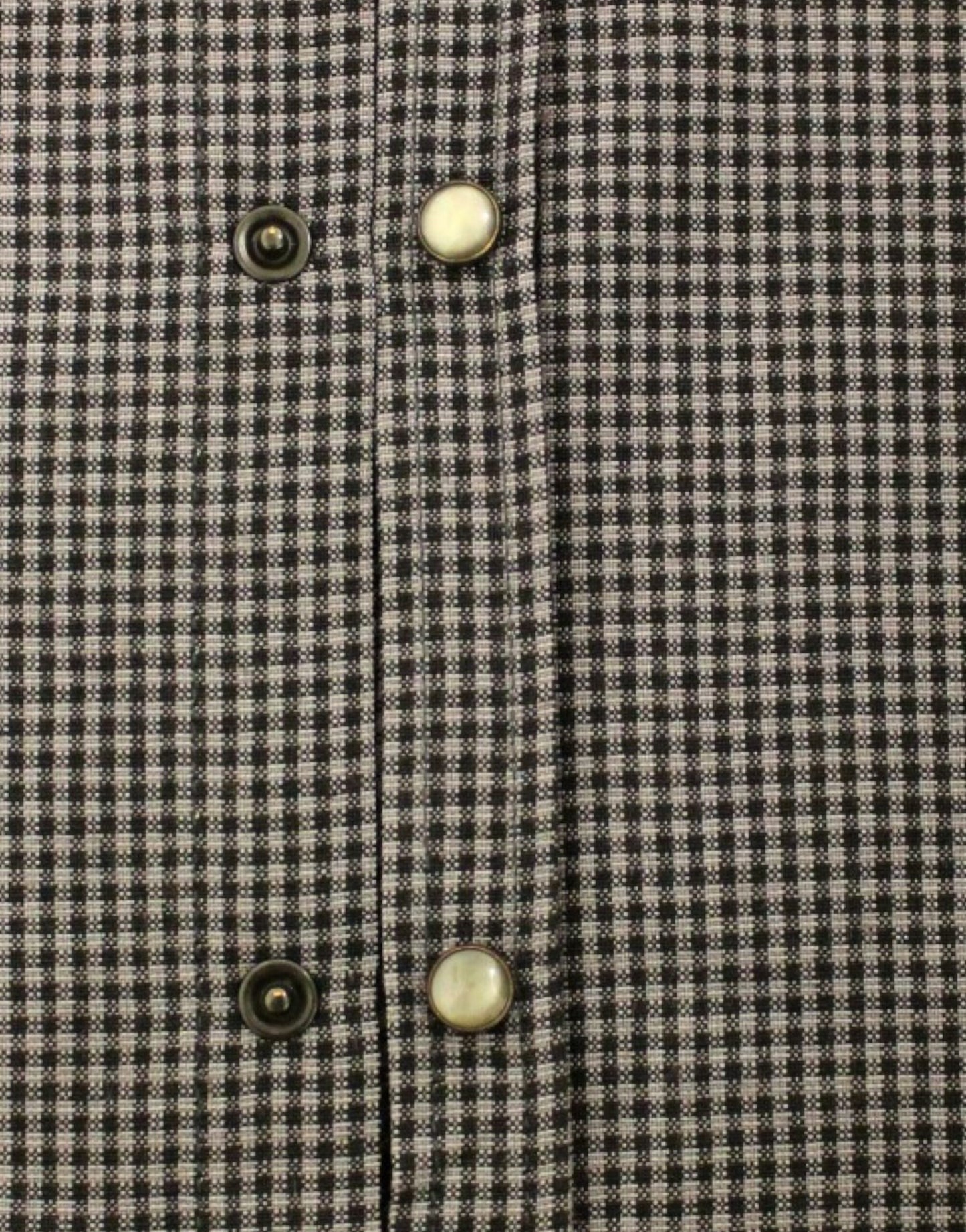 Camicia in misto lino casual a quadri grigio Costume National Chic