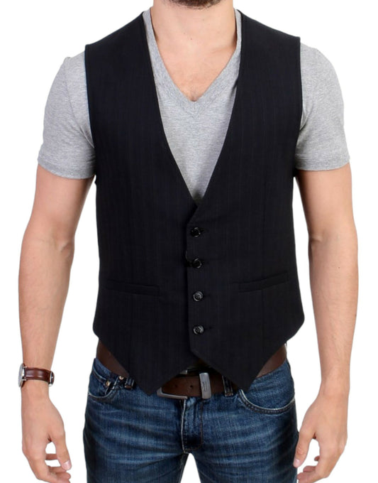 Gilet casual a righe eleganti di Costume National - Misto cotone