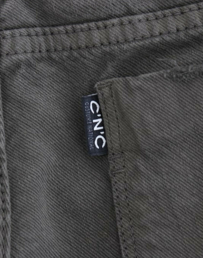 Jeans firmati Costume National Chic verde gamba sottile