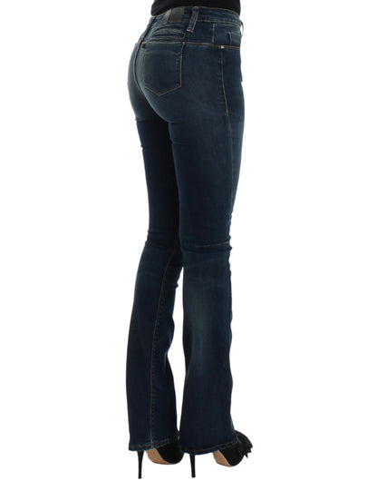 Jeans firmati Costume National Chic blu a gamba dritta