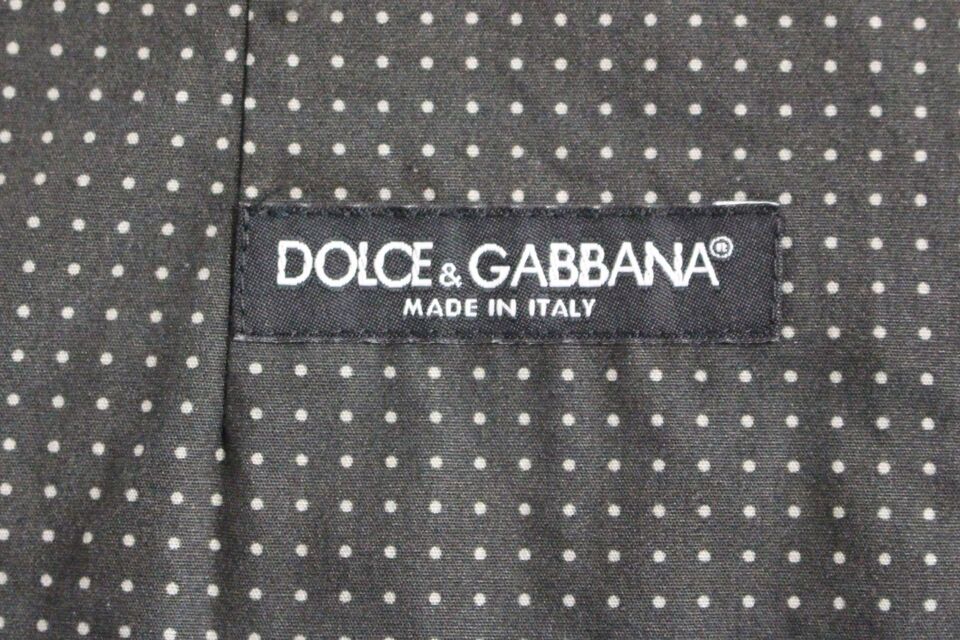 Dolce &amp; Gabbana Элегантный серый хлопковый жилет