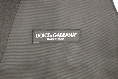 Dolce &amp; Gabbana Гладкое серое шерстяное платье-жилет