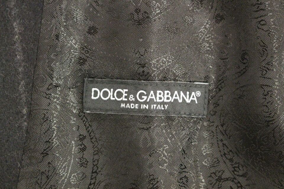 Dolce &amp; Gabbana Элегантный однобортный жилет в черную полоску