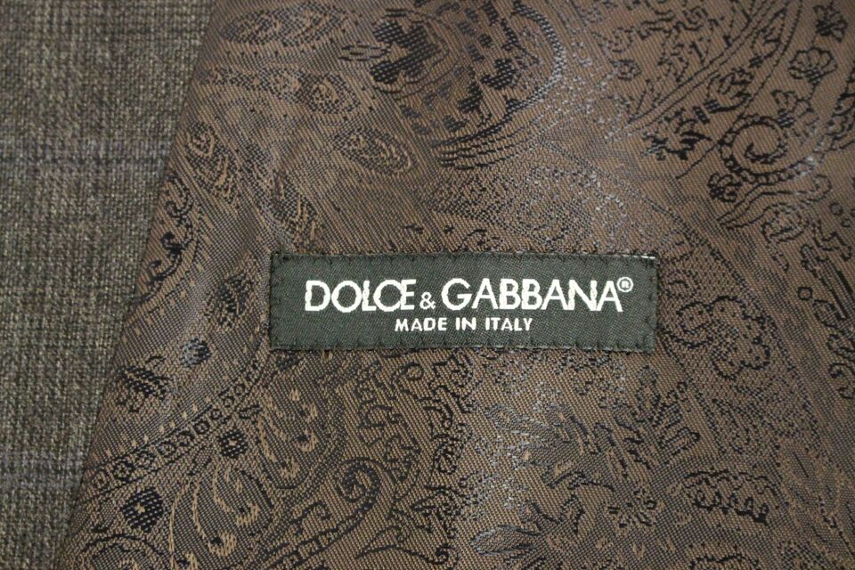 Dolce &amp; Gabbana Элегантный шерстяной жилет в клетку в клетку