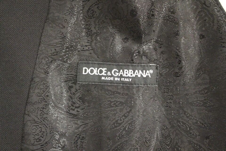 Dolce &amp; Gabbana Gilet elegante in lana nera