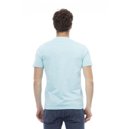 Baldinini Trend Light Blue Cotton Men T-Shirt